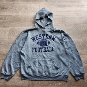 Vintage 2000s Russell Athletic Western football hoodie
